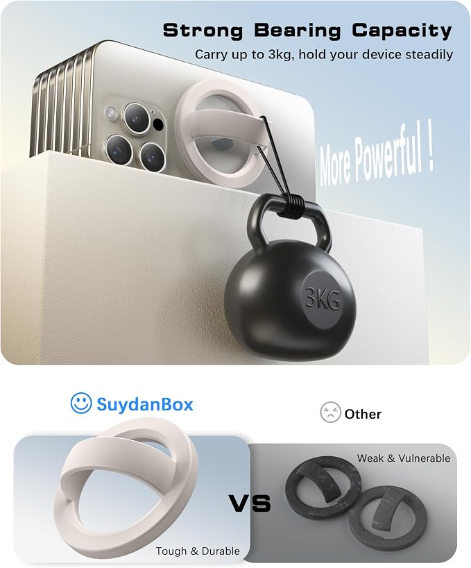 Magnetic Phone Grip, Removable Loop Grip - Image 8
