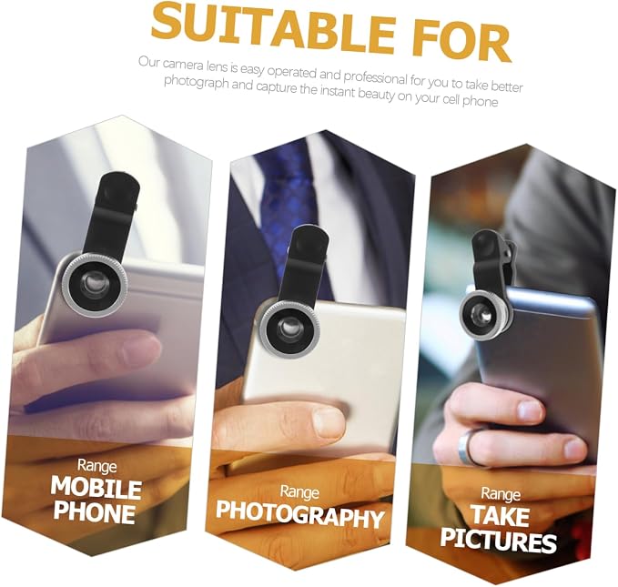 Portable Cell Phone Camera Lens Super Wide Angle Lens Macro Lens Fisheye Lens - Image 9