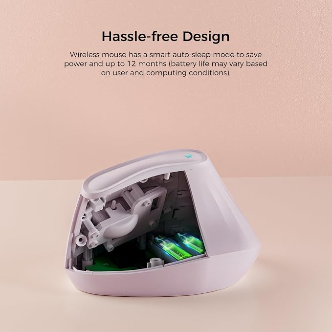 57° Ergonomic Wireless Tower Mouse, Vertical Quiet Ergo Mouse, 7 Buttons - Image 6