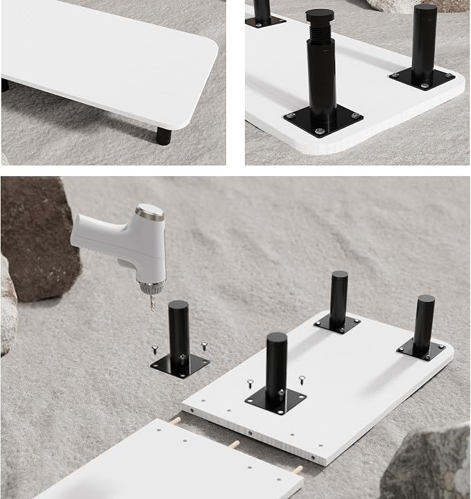 Dual Monitor Stand Riser 43.7 inch Large Extra Long Monitor Stand Riser Wide TV - Image 4