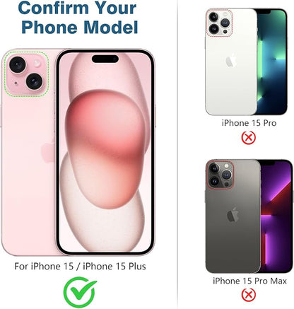 AGVEE 3+3 6 Pack for iPhone 15 6.1" / 15 Plus 6.7" Camera Lens Cover Protector - Image 2