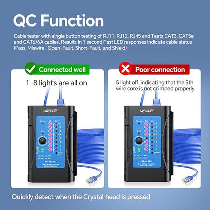 Rechargeable Network Cable Tester, NF-468EU Ethernet Cable Continuity Tester - Image 4
