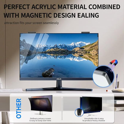 Magnetic Computer Privacy Screen 23.6 inch, Hanging Privacy Screen - Image 5