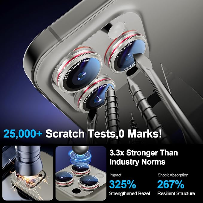 X-it 2 Pack Camera Lens Protector, Shatterproof Protection Anti-Scratch Ultra - Image 5