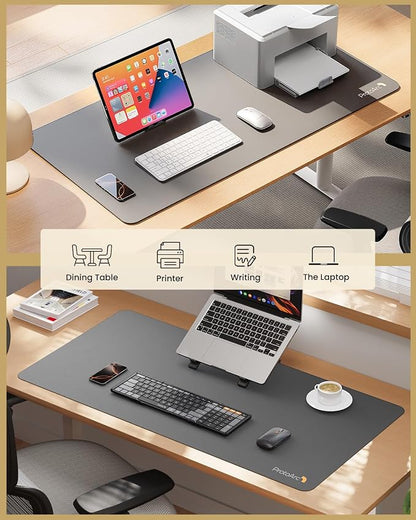 ProtoArc Leather Desk Mat, Large Mouse Pad- 31.5×15.8 inch, Non-Slip PU Leather - Image 8