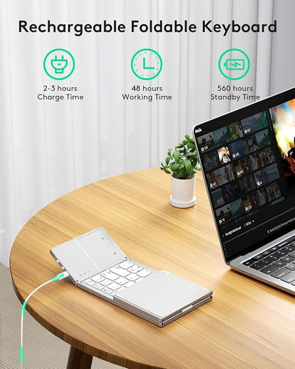 Samsers Multi-Device Foldable Bluetooth Keyboard - Image 4