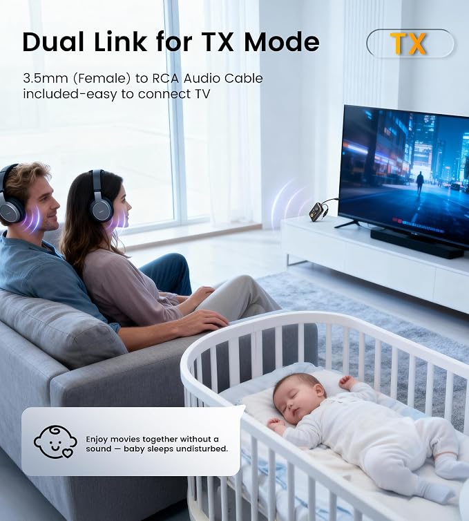 Unique Design Bluetooth 5.4 Transmitter Receiver - Image 4