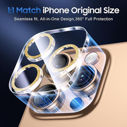 UniqueMe for 3 Pack iPhone 16 Pro/iPhone 16 Pro Max Camera Lens Protector - Image 5