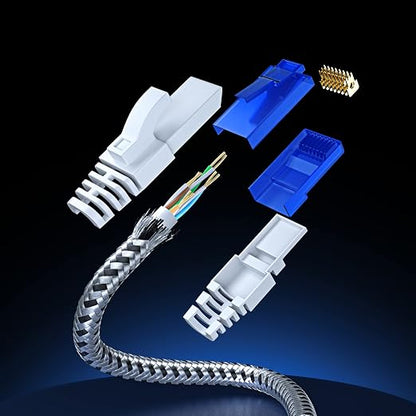 Maximm Cat 6 Ethernet Cable 10 ft, Braided Network Cable Cat6 - Image 7