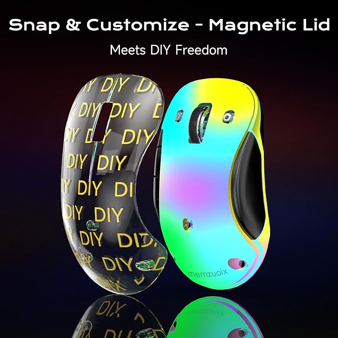 memzuoix 2.4G LED Wireless Mouse, Rechargeable Ergonomic Mouse - Image 7