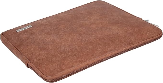 RAINYEAR 11 Inch Laptop Sleeve PU Suede Leather Case Protective Padded Cover - Image 4