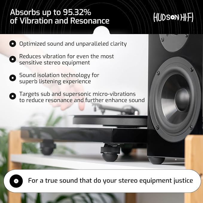 Silicone Speaker Isolation Feet – Non-Skid Adhesive Pads - Image 3