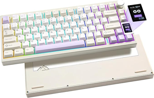 YUNZII AL80 Wireless Mechanical Keyboard, Full Aluminum CNC, Smart LCD Display by YUNZIIMECHANICALKEYBOARD