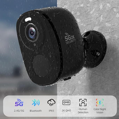 Rraycom 3Pack Security Cameras Wireless Outdoor, 5G/2.4GHz Battery Powered Home - Image 8