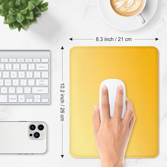 ITNRSIIET Mouse Pad Non-Slip Rubber Base Smooth Surface Stitched Edges - Image 3