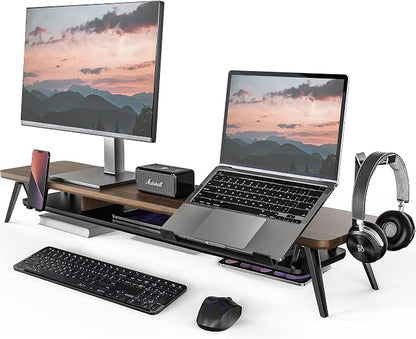 Fenge Dual Monitor Stand, Monitor Riser by Fenge