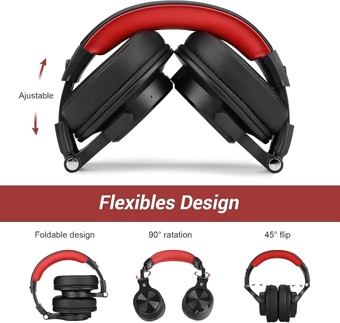 OneOdio A70 Bluetooth Over Ear Headphones, Wireless Headphones w/ 72H Playtime - Image 7