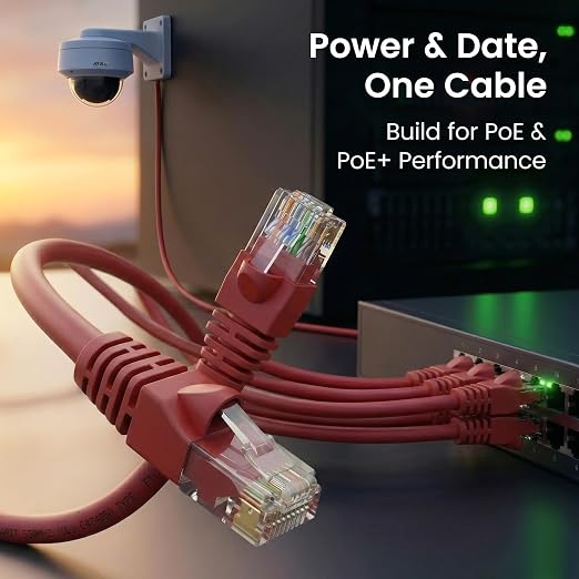 GEARit Cat 6 Ethernet Patch Cable 10 ft Red Cat6 Patch Cables 10ft Red/Ethernet - Image 7