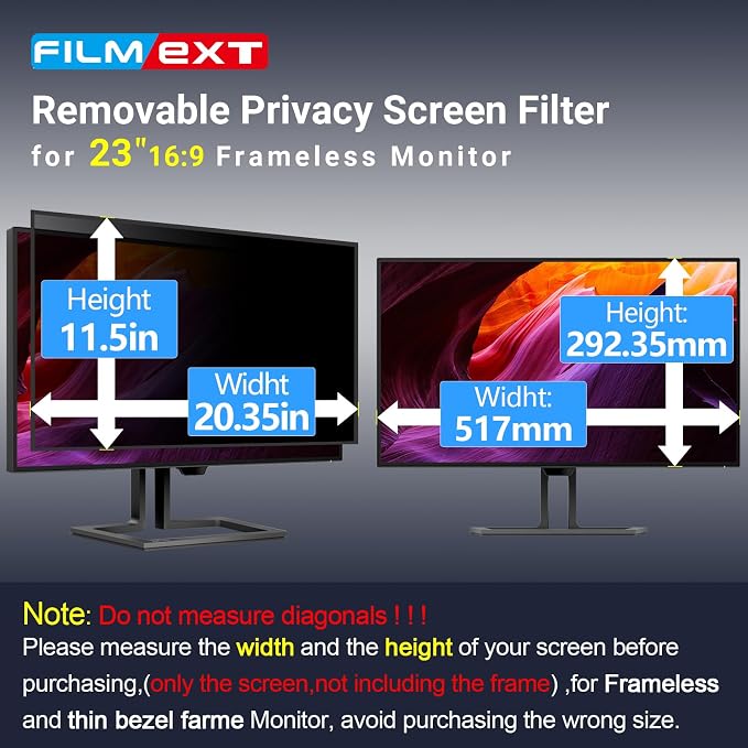 FILMEXT [2023 Upgrade Computer Privacy Screen Shield - Image 4