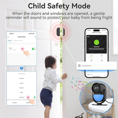 CPVAN WiFi Motion Sensor Alarm System, 125dB Smart PIR Motion Detector - Image 6