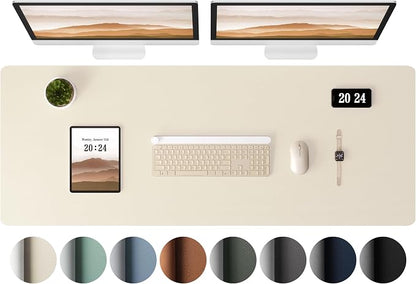 Aothia Leather Desk Pad Protector, Office Mat, Large Mouse Pad, Laptop Pad by Aothia