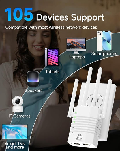 WiFi Extender 1200Mbps Dual Band 5GHz/2.4GHz, 4 Antennas, WiFi Booster Up to - Image 3