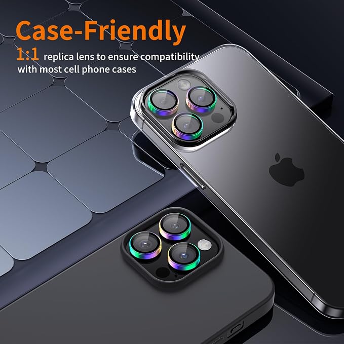 Hoerrye for phone 15 Pro Max/phone 15 Pro Camera Lens Protector, 9H Tempered - Image 6