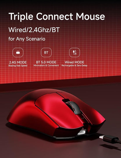 S9 Pro Wireless Gaming Mouse, 59G Ergonomic Computer Mouse, Triple Modes - Image 3