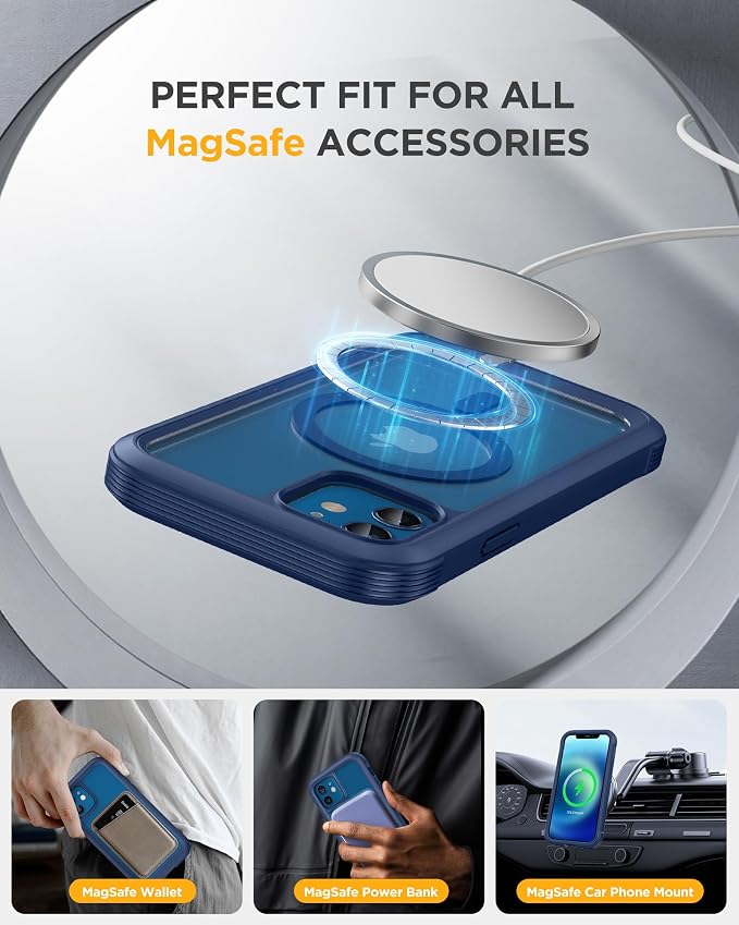 Miracase Magnetic for iPhone 12 mini Case, Drop & Scratch-Resistant, Shockproof - Image 6