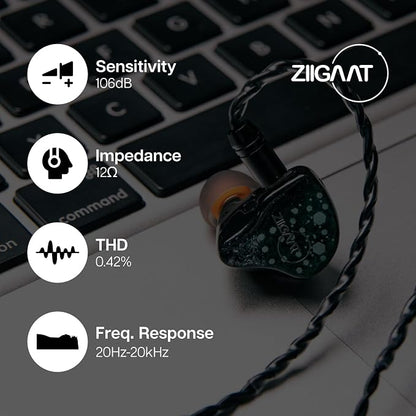Linsoul ZiiGaat Arcanis in Ear Monitor, Professional 2DD+5BA Hybrid IEM Earphone - Image 7