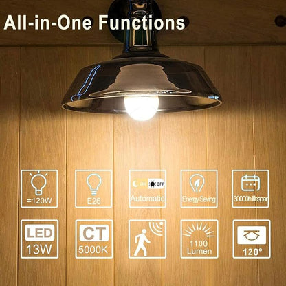 Motion Sensor Light Bulbs Outdoor 2 Packs 13W Security LED Bulb, Indoor E26 - Image 8