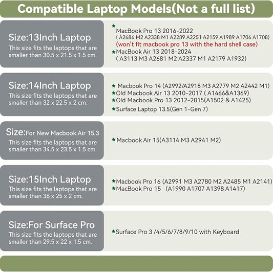 Slim Laptop Sleeve 13 Inch Compatible - Image 2