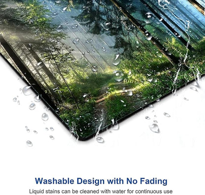 Forest Mouse Pad, Natural Scenery Mouse Pad Custom Design, Square Waterproof - Image 5