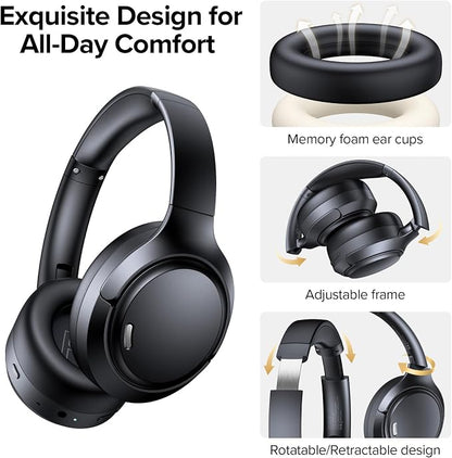 TAGRY Hybrid Active Noise Cancelling Bluetooth Headphones ENC Mic Clear Call - Image 6