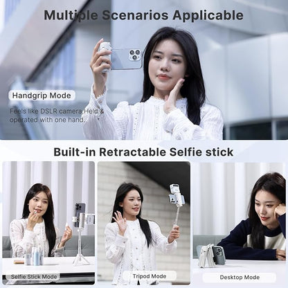 ULANZI JJ02 Selfie Stick Tripod, Extendable Grip Phone Tripod w Detachable - Image 2