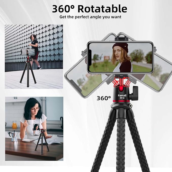 Famall Flexible Phone Tripod for GoPro, Mini Camera Stand - Image 3