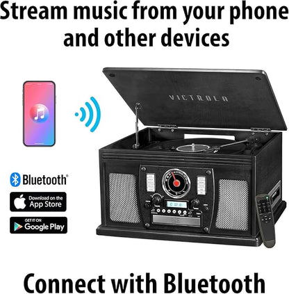 Victrola Aviator 8-in-1 Bluetooth Record Player & Multimedia Center - Image 6