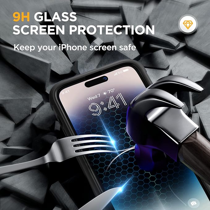 Miracase Magnetic for iPhone 14 Pro Case 6.1 inch, Upgrade Full-Body Clear - Image 6