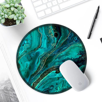ITNRSIIET Round Mouse Pad with Stitched Edge Premium-Textured Waterproof - Image 7