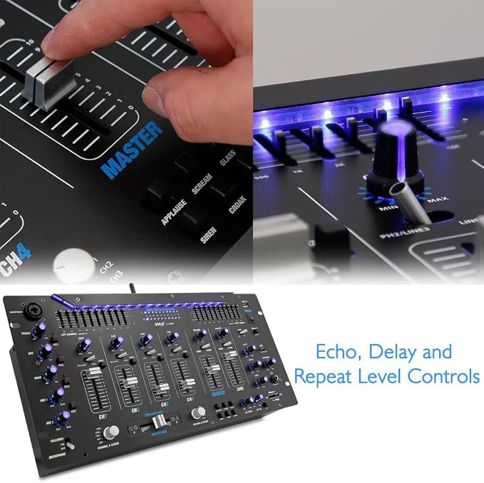 Pyle 6 Channel Mixer DJ Controller - Image 5