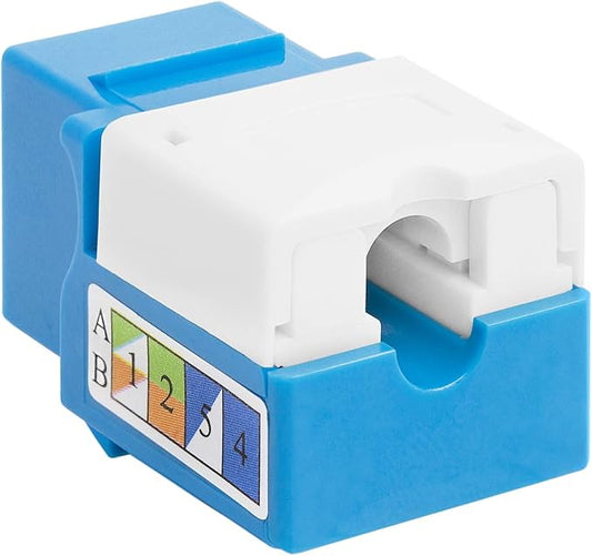 Cmple - RJ45 Keystone Jack 90 Degree Cat5e Keystone Jack Insert Punch Down RJ45 - Image 2