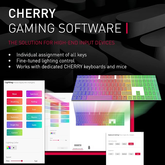Cherry MX 3.0 S Wired Mechanical Gaming Keyboard. Aluminum Housing Built - Image 7