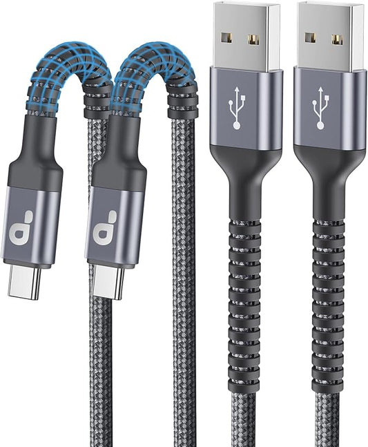 USB to USB C Cable 3A Fast Charging, USB A to USB C Charger Cord, Upgraded by PRAKIE