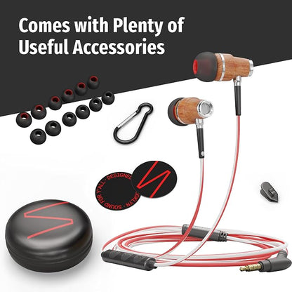Symphonized Wired Earbuds with Microphone – 90% Noise Cancelling Ear buds with - Image 6