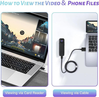 Mini Body Camera with Audio and Video Recording, POV Camera with 64G Card Body - Image 6