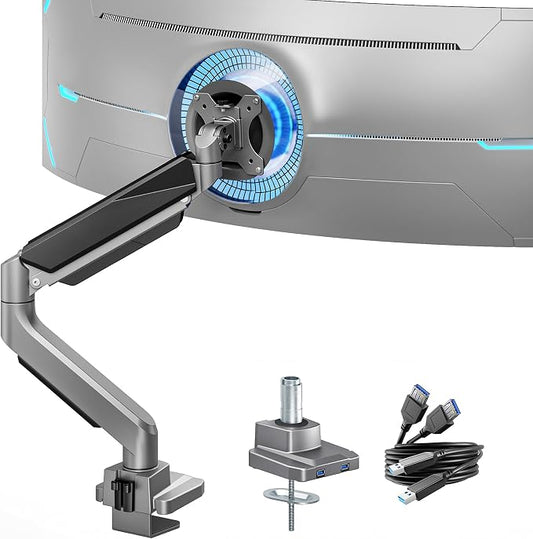 ARES WING Single Monitor Arm, Heavy Duty Adjustable Monitor Arm by ARESWING