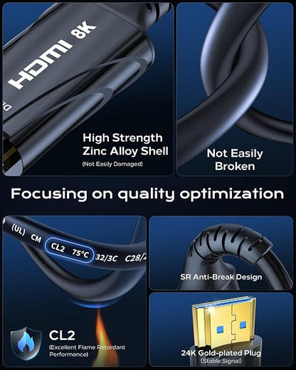 Fiber Optic HDMI Cable 65FT/20M Long - Image 3