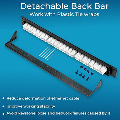 Rapink Patch Panel 24 Port Cat6 - Image 6