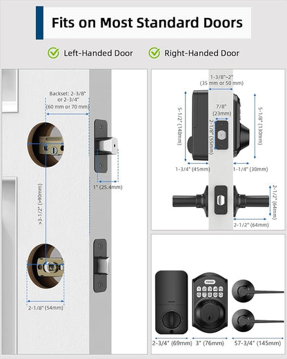 TEEHO TE001L Keyless Entry Door Lock - Image 6