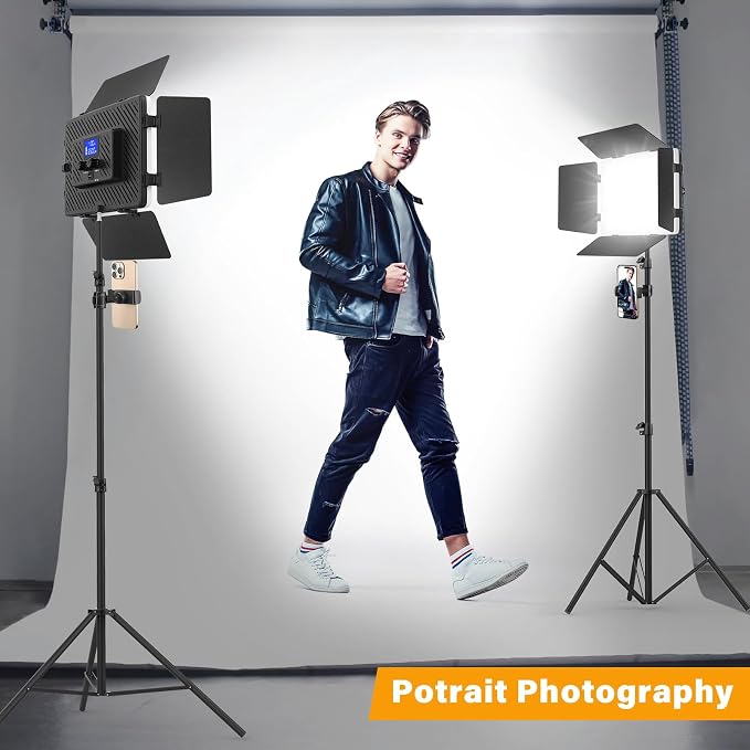 2 Pack Led Video Light Panel Light - Image 5